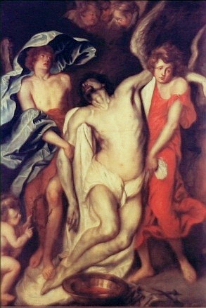 Christ supported by angels, 1640, 