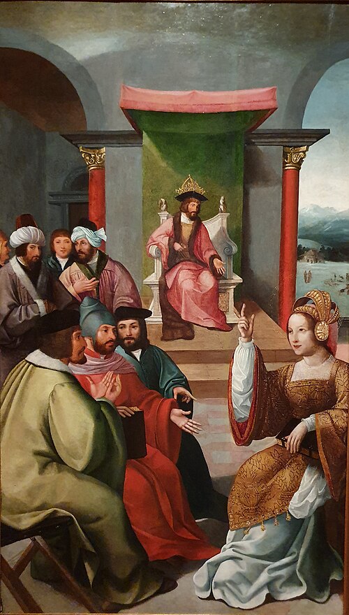 Santa Catarina discute com os Doutores, 1540, 