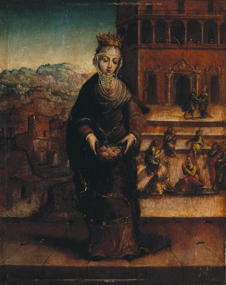 Rainha Santa Isabel, o Milagre das Rosas, 1540, 