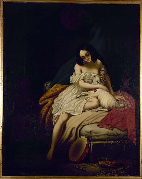 La Esmeralda et sa chèvre, 1839, 