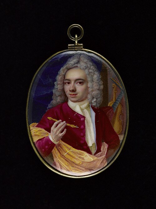 Portrait d'un homme, probablement musicien, 1725, 