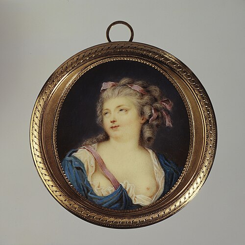 Portrait d'une jeune femme les yeux au ciel, 1800, 