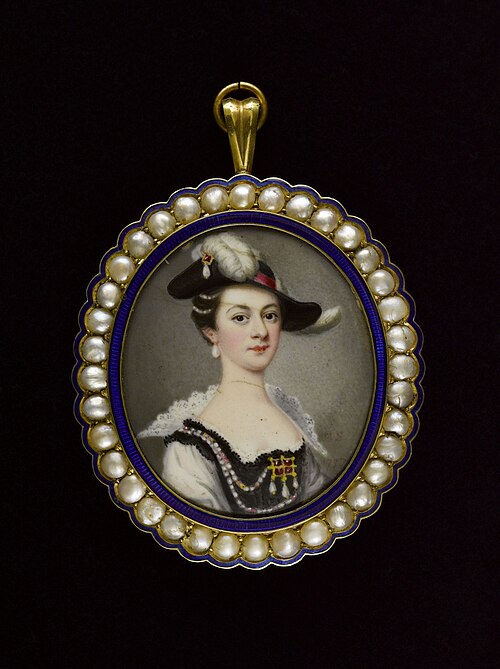 Portrait de jeune femme en costume, 1701, 