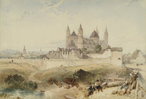 Worms Cathedral, 1856, 