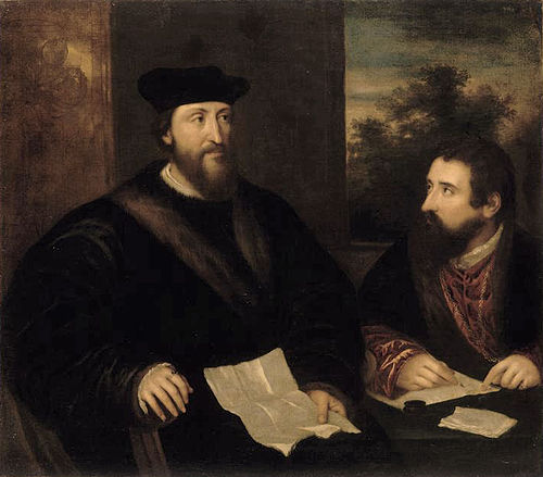 Le cardinal Georges d'Armagnac (1500-1585) et Guillaume Philandrier, 1550, 