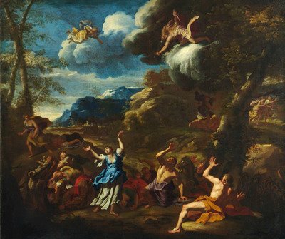 Apollo and Artemis Killing Niobe's Children, 1700, 
