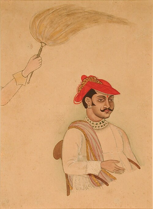 A Maratta Prince seated in a chair, 1800, 