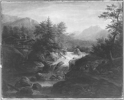 Der Sagenbach bei Wildbad Kreuth, 1815, Johann Jakob Dorner