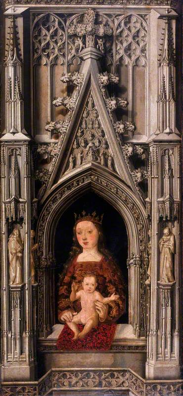 The Virgin and Child in a Gothic Architectural Setting, 1480, Pedro Sánchez I