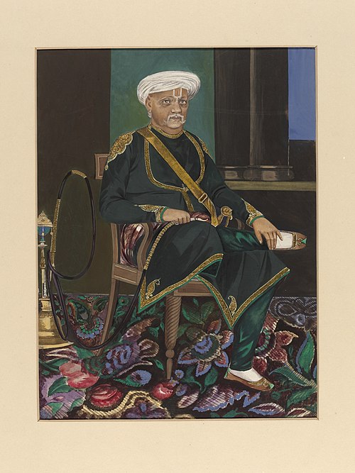 Portrait of Thakur Bhoj Raj Singh, 1874, 