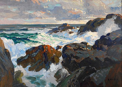 Crashing Waves (Coast of Maine), 1915, Paul Dougherty