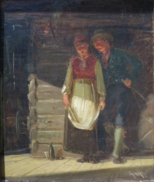 The Proposal, 1873, Gerhard Munthe