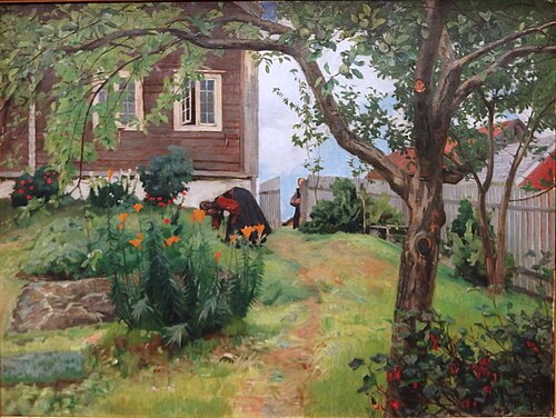 Farm in Numedal, 1897, Gerhard Munthe