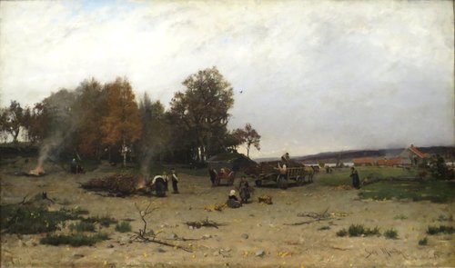 Autumn landscape, 1876, Gerhard Munthe
