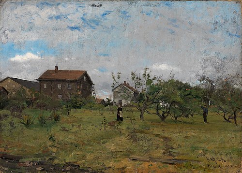 Farm at Hedmark, 1876, Gerhard Munthe
