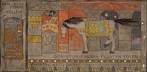 The fourth Hall, 1900, Gerhard Munthe