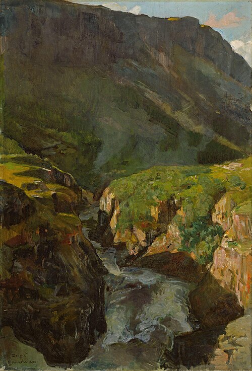 The River Driva, 1895, Gerhard Munthe