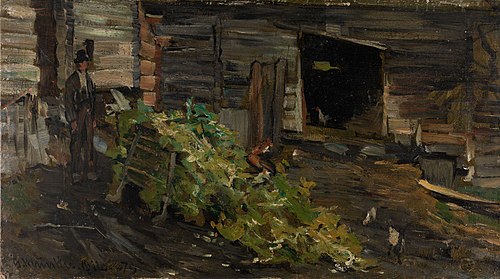 The Sledge, 1879, Gerhard Munthe