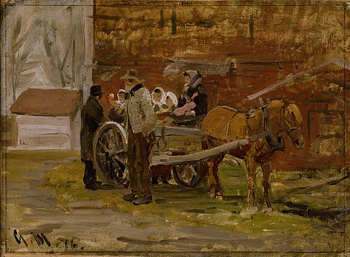 The Apple Cart, 1876, Gerhard Munthe