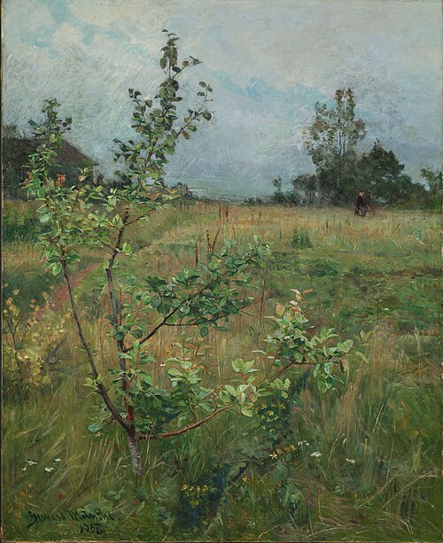 The Apple Tree, 1887, Gerhard Munthe
