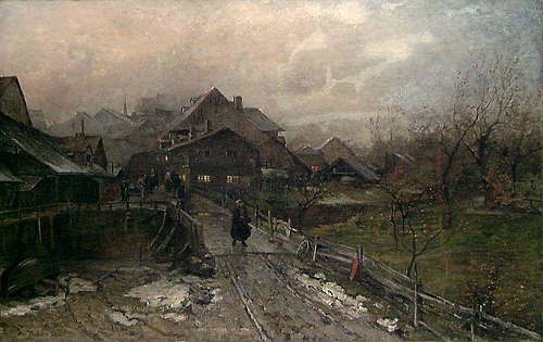 From the Suburb, 1879, Gerhard Munthe