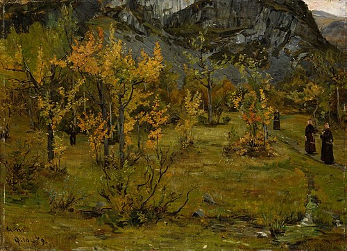 Autumn Landscape, Øylo, 1879, Gerhard Munthe