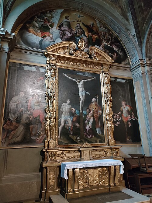Triptych of the crucifixion, 1587, Aurelio Gatti