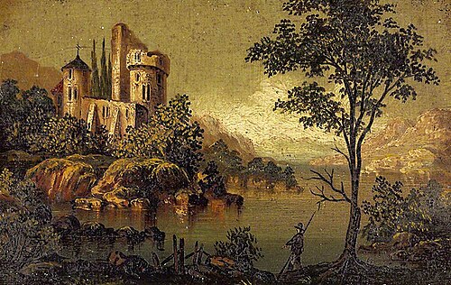 View of a Castle, 1779, Margaret Fownes-Luttrell