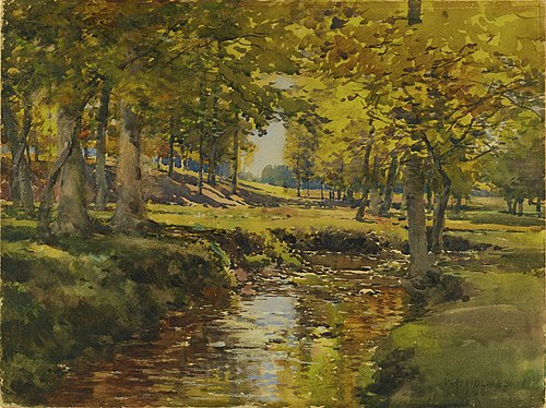 Autumn in the Meadow Edge, 1889, William Henry Holmes