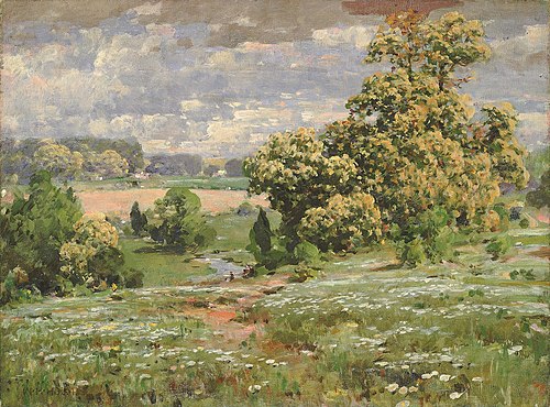 Chestnut Trees in Bloom, 1921, William Henry Holmes
