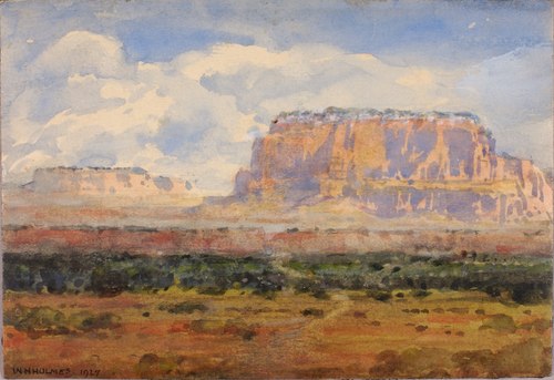 The Enchanted Mesa, 1927, William Henry Holmes