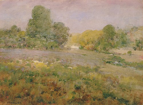 Field of Varicolored Grasses in Late Summer (In the Virginia Hills), 1889, William Henry Holmes