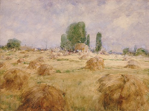 Field of Wheat Shock, 1889, William Henry Holmes