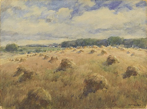 Maryland Wheat Fields, 1888, William Henry Holmes