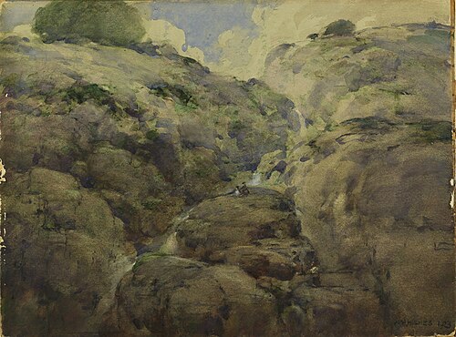 Mountain Gorge, Colorado, 1923, William Henry Holmes