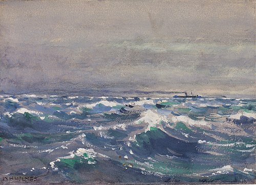 On the Steamer Bremen, off Nova Scotia, 1880, 1880, William Henry Holmes