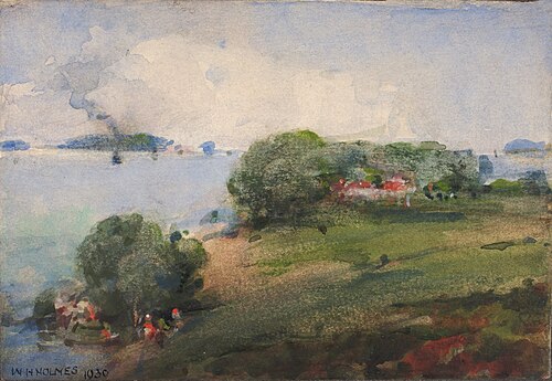 View on the Potomac, 1930, William Henry Holmes