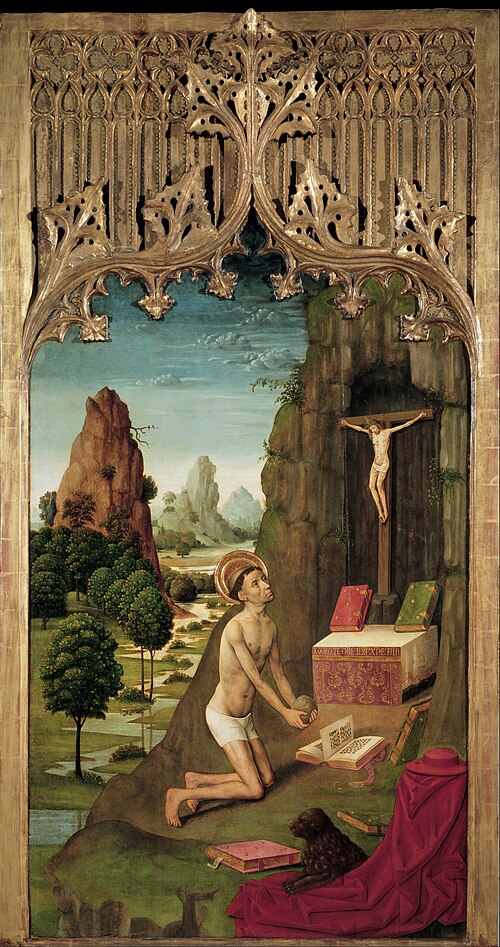 Saint Jerome Penitent, 1495, Master from La Seu d'Urgell