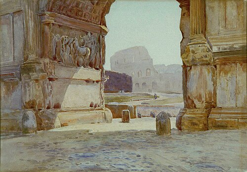 Under the Arch of Titus, Rome, , Edward Noel Barraud