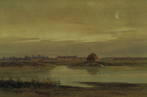 Lagoon Manawatu, 1893, Edward Noel Barraud