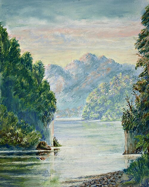 Drop Scene on Whanganui River, , Thomas H. Battle