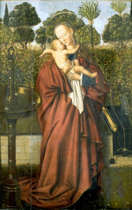 Virgin at the fountain, 1450, Jan van Eyck