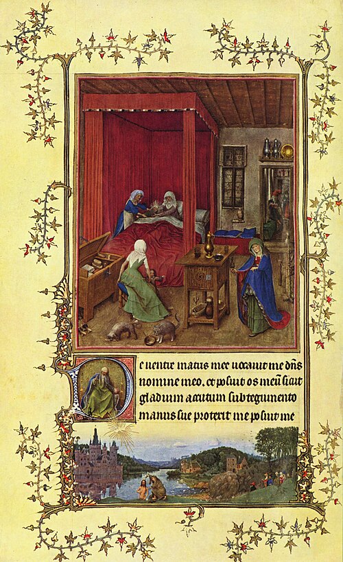 Birth of John the Baptist, 1423, Jan van Eyck