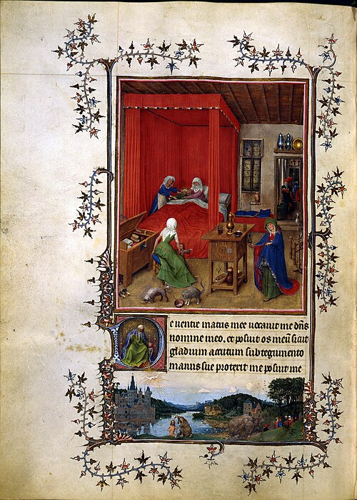 La Naissance de saint Jean Baptiste, 1420, Jan van Eyck