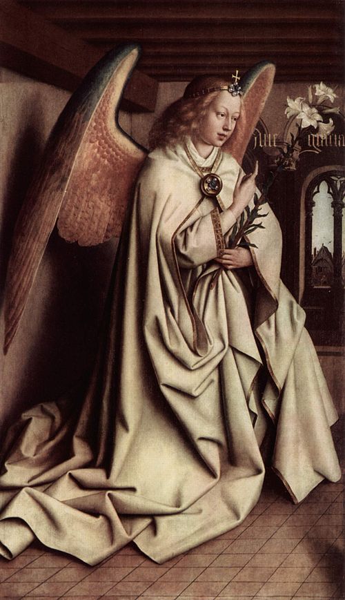 Angel of Annunciation, , Jan van Eyck