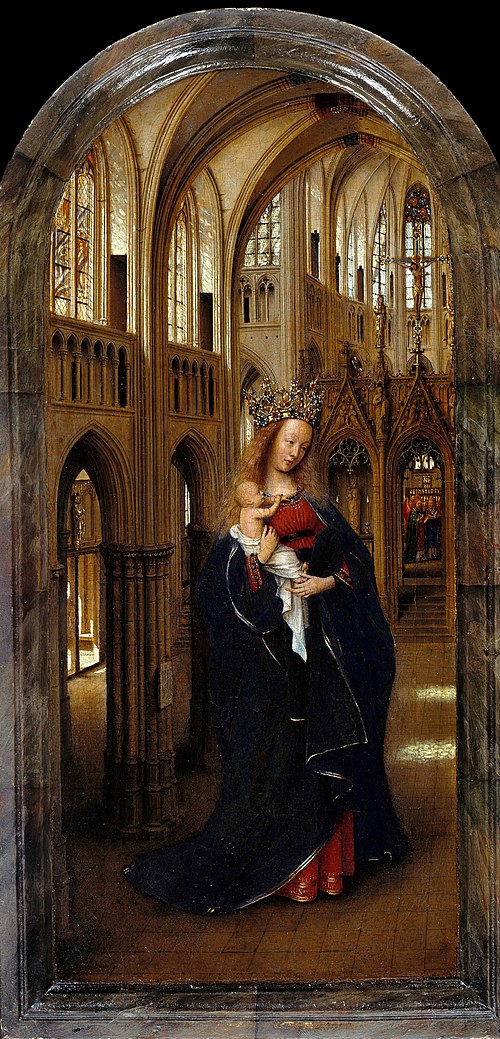 La Vierge dans une église, 1430, Jan van Eyck