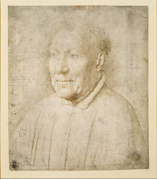 Study for Cardinal Niccolò Albergati, 1431, Jan van Eyck
