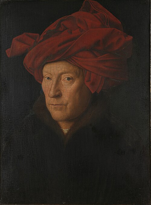 Portrait d'un homme (autoportrait?), 1433, Jan van Eyck