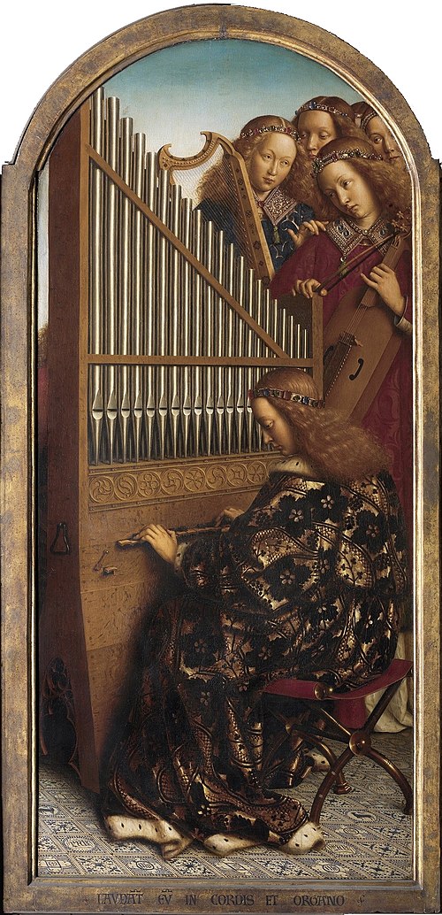 Music-making Angels, 1432, Jan van Eyck