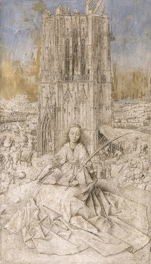 Sainte Barbe, 1437, Jan van Eyck